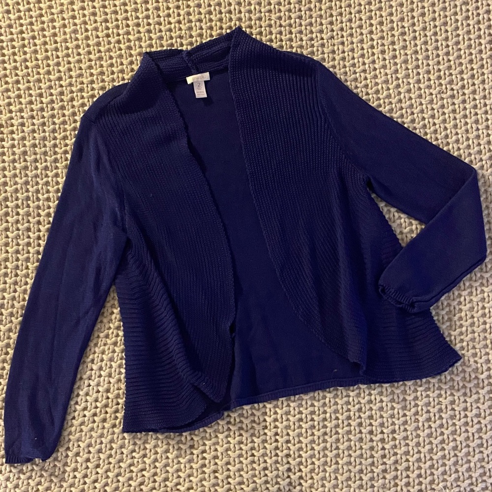Chico's Deep Blue Women's Cardigan